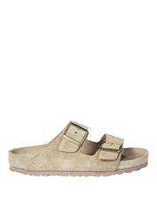 Suede Arizona Metallic Buckle Sandals