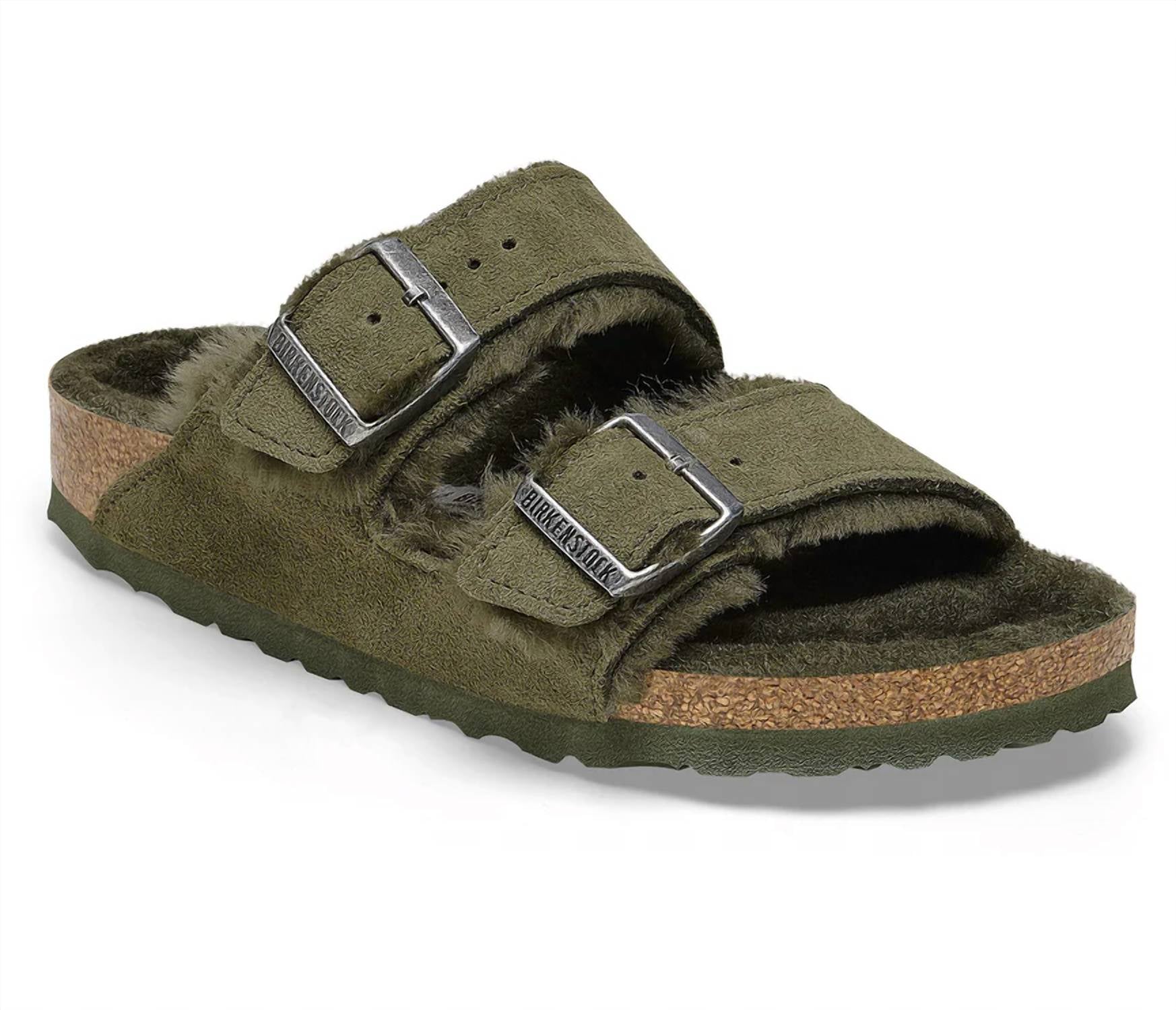 Women's Arizona Shearling Sandal In Thyme