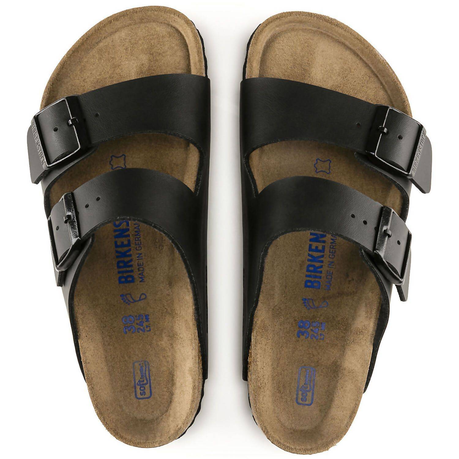 Men's Arizona Birkoflor Soft Footbed Sandal In Black