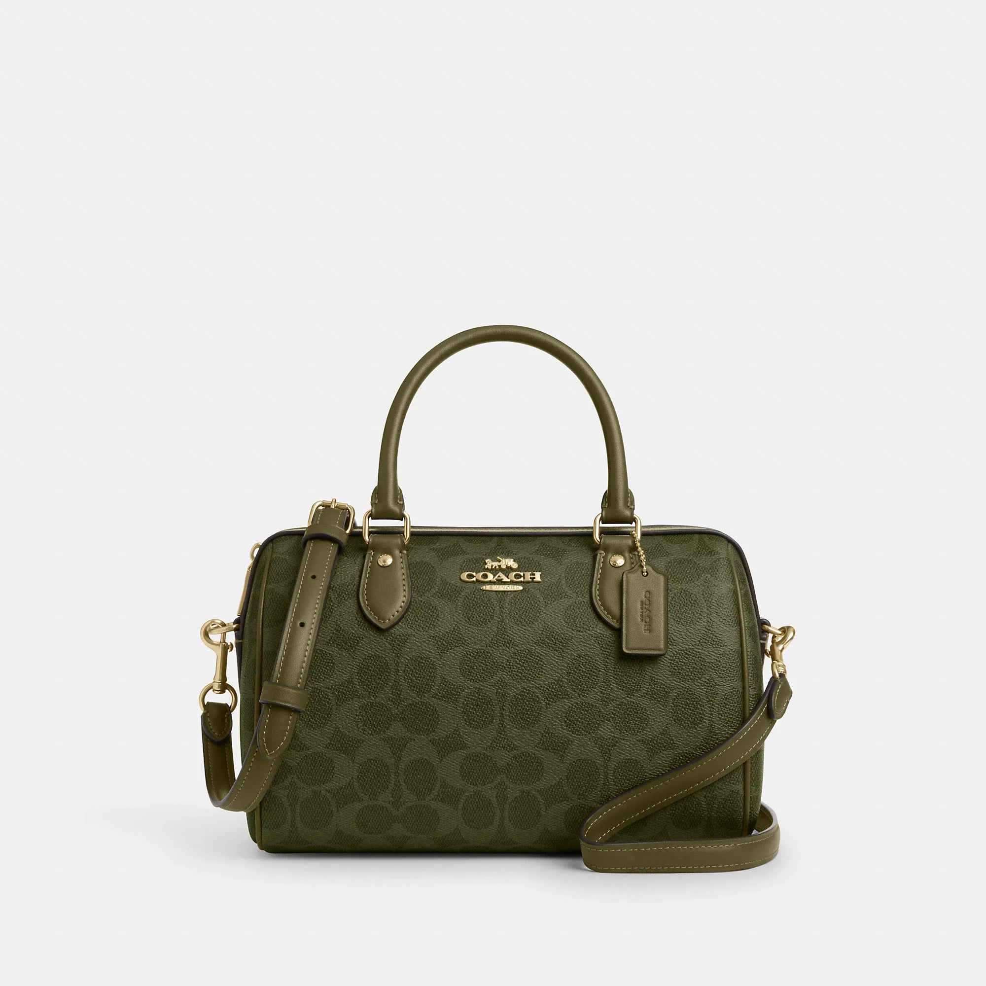 Coach Outlet Rowan Satchel Bag In Signature Canvas
