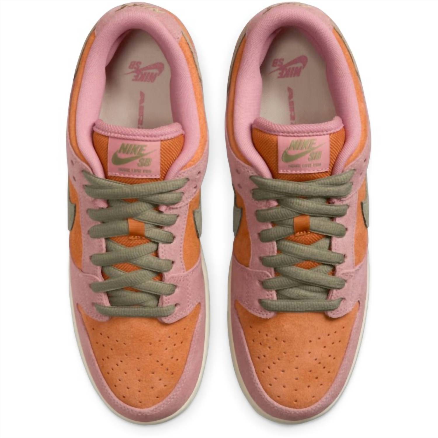 Men's Sb Dunk Low Pro Skate Shoes In Red Stardust