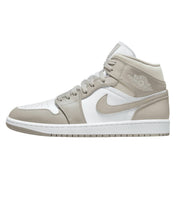 Men'S Air Jordan 1 Mid Sneaker in College Grey/White Light Bone