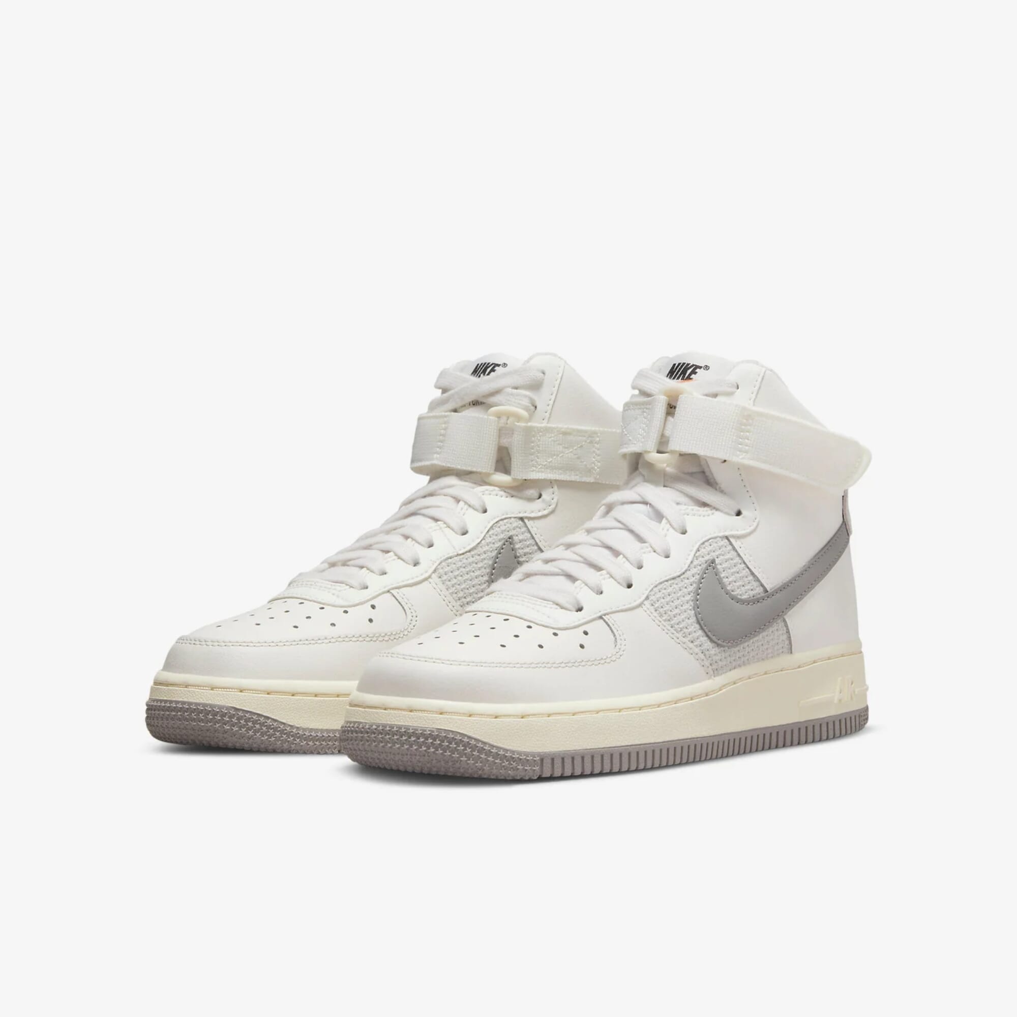 Grade-School Nike Air Force 1 High LE Sail/Medium Grey-Light Bone DV2236-100
