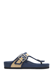 Natural Raffia Gizeh Thong Sandals