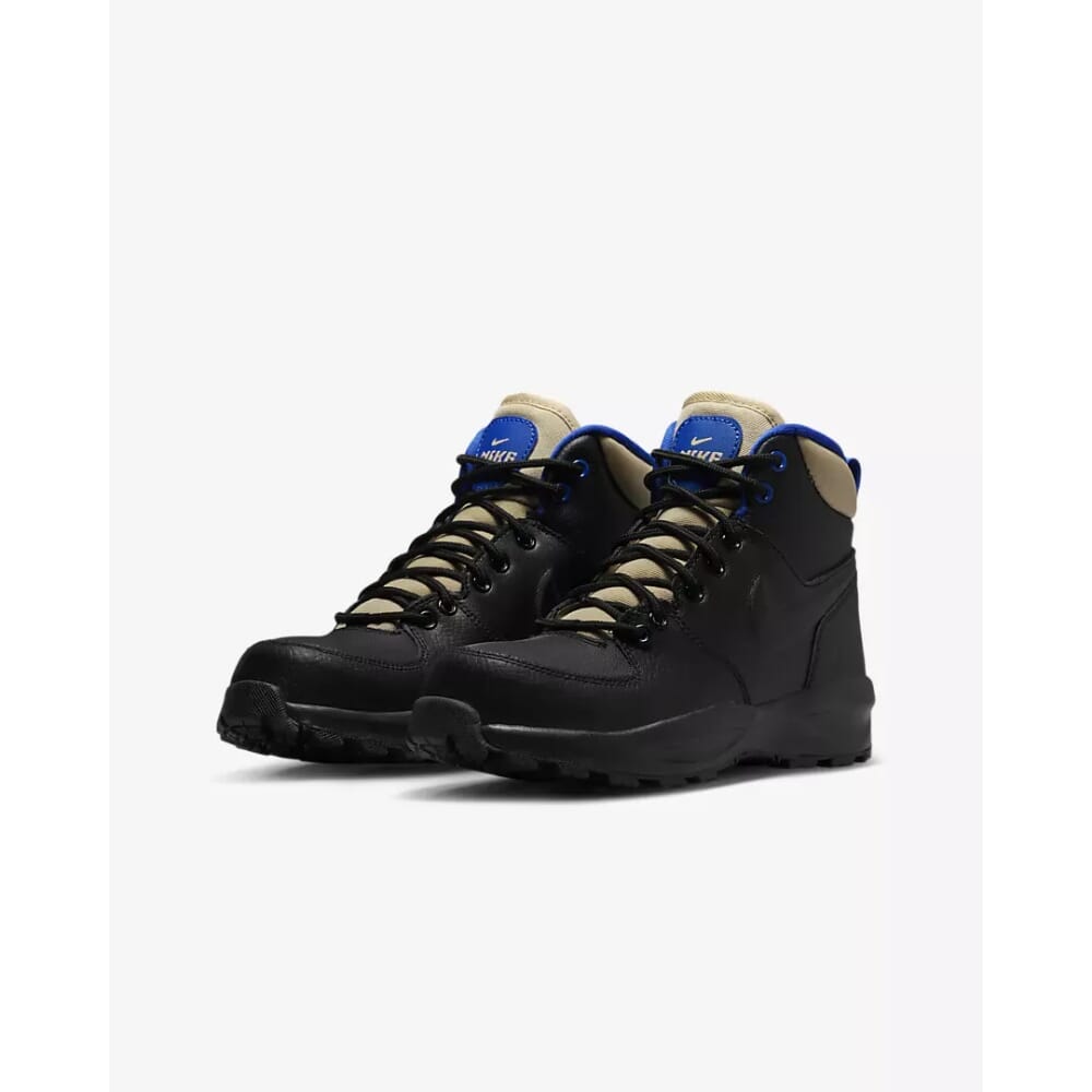 Grade-School Nike Manoa Leather Black/Black-Sesame-Game Royal BQ5372-003