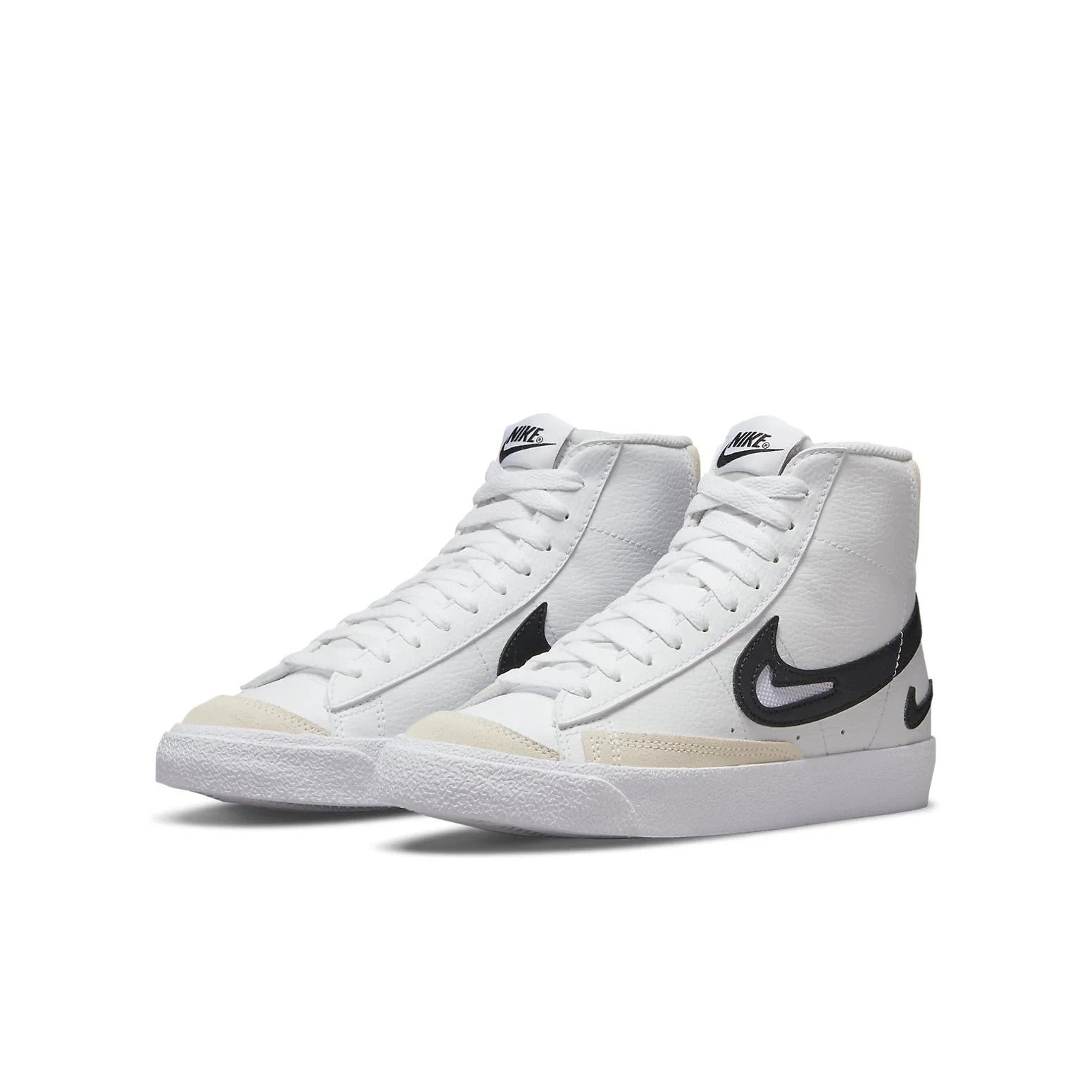 Nike Blazer Mid 'FM Pack GS' DR7893-100 Sneakers Kids US  White Leather Shoes