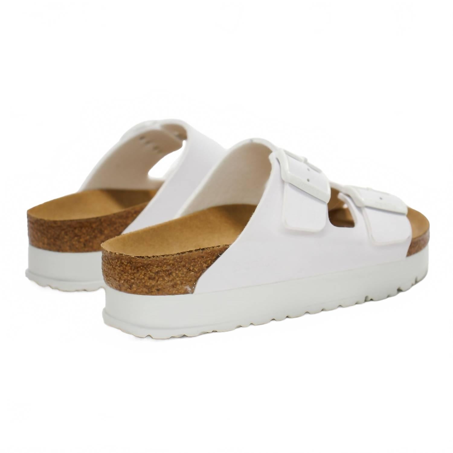 Women's Arizona Pap Flex Platform Sandals In White