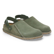 Women's Lutry Suede Leather Clog In Thyme
