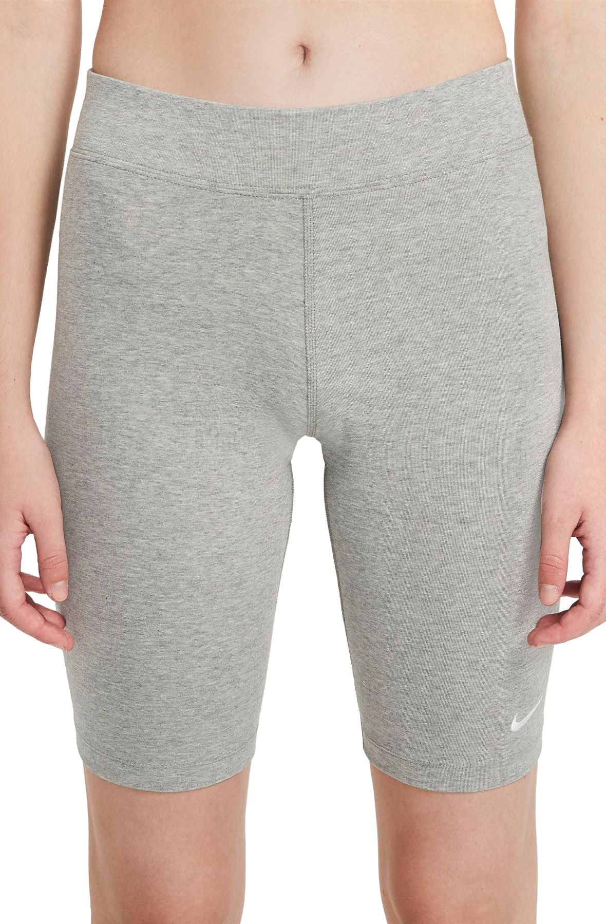 Women's Nike Sportswear Essential Bike Shorts Grey Heather/White CZ8526-063