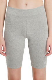Women's Nike Sportswear Essential Bike Shorts Grey Heather/White CZ8526-063