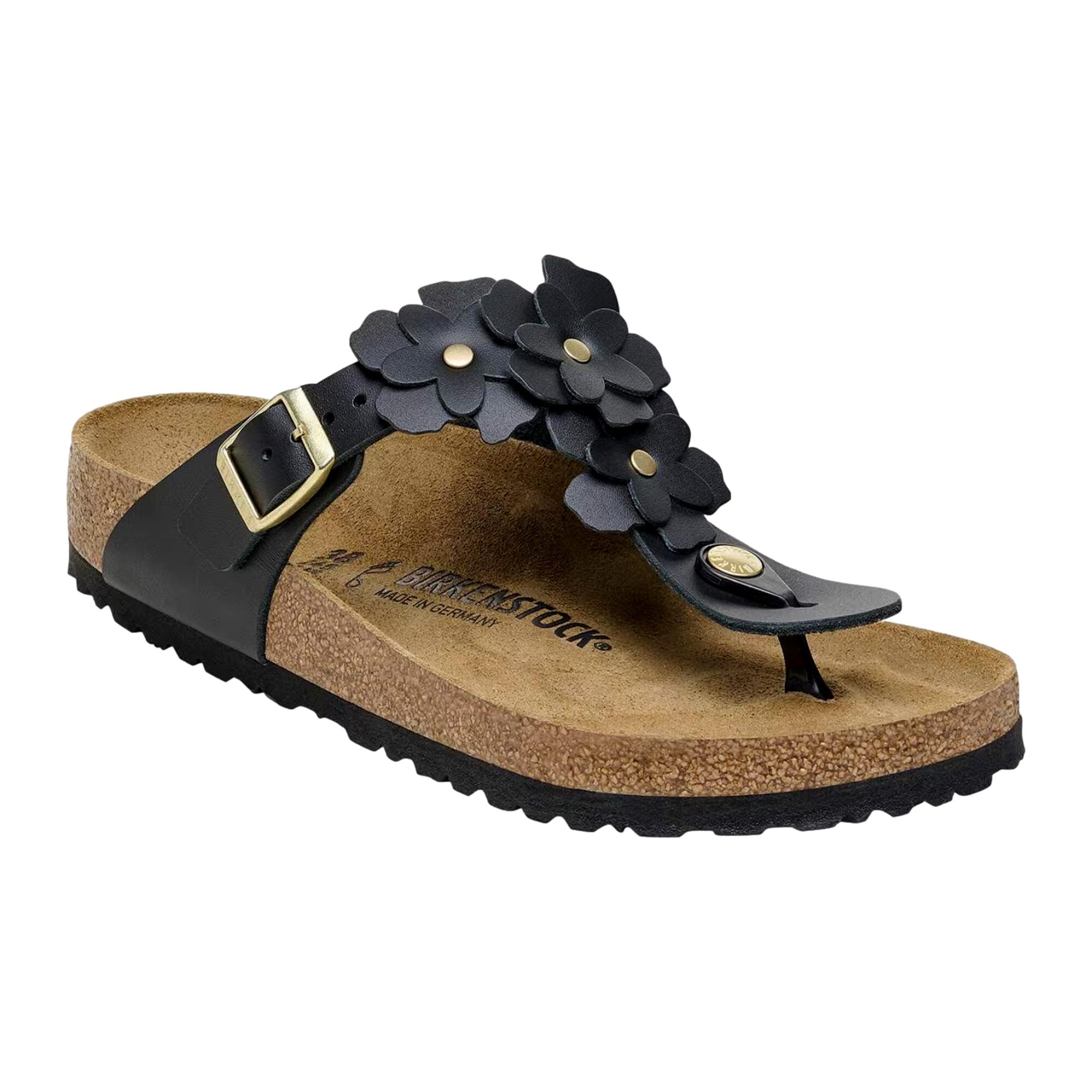 Birkenstock Gizeh Flowers Black  1026693 Women's