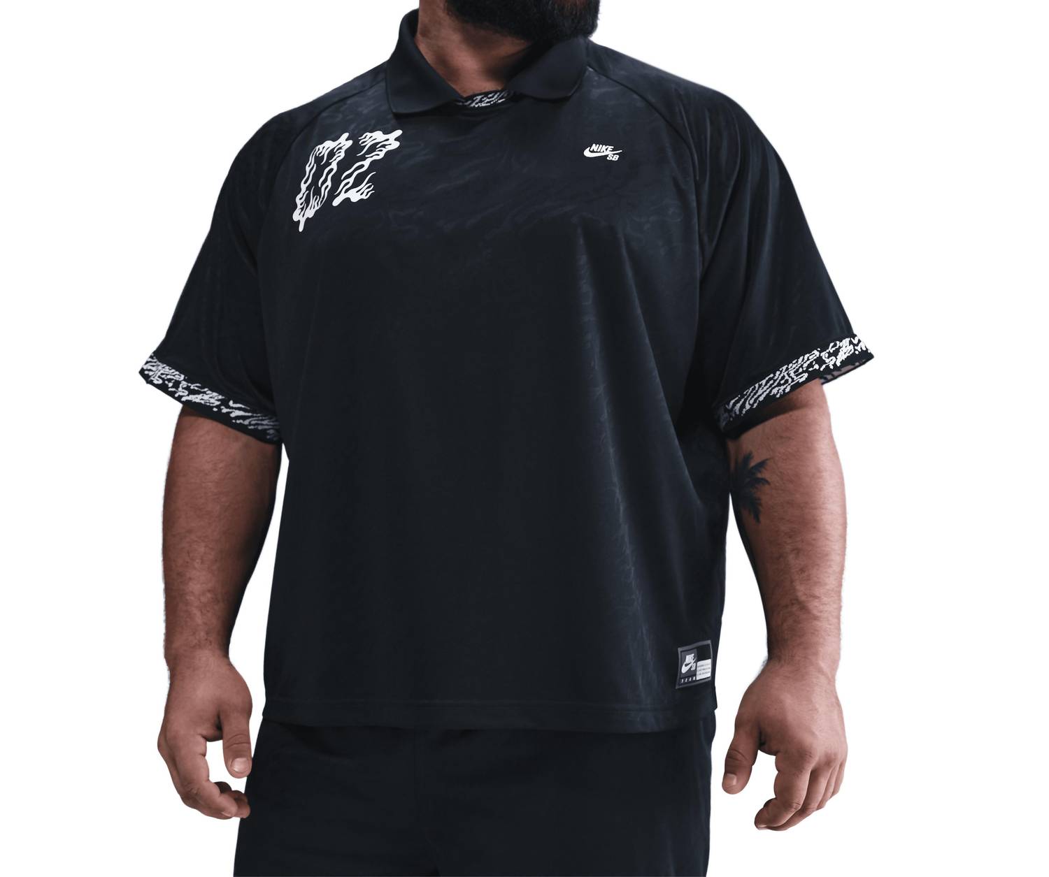 Men's Sb Dri-Fit Jacquard Jersey Top In Black White