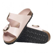Women's Arizona Big Buckle Sandal In High Shine Light Rose