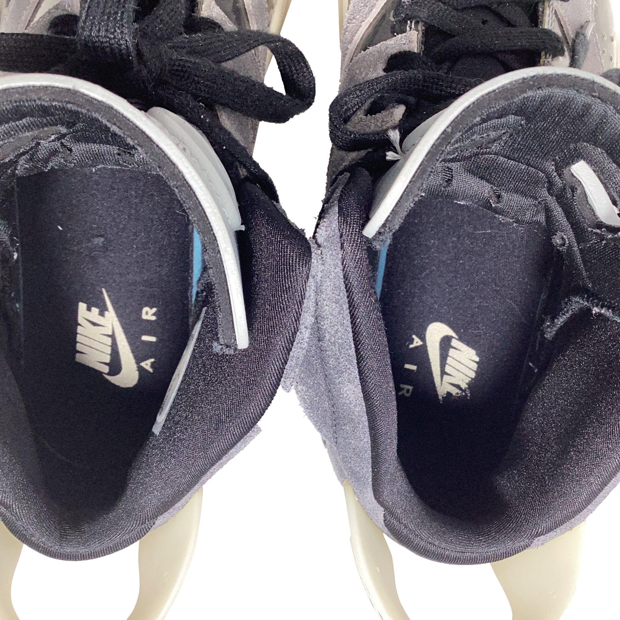 Nike Air Jordan 6 Retro Tech Chrome Sneakers in Grey Suede