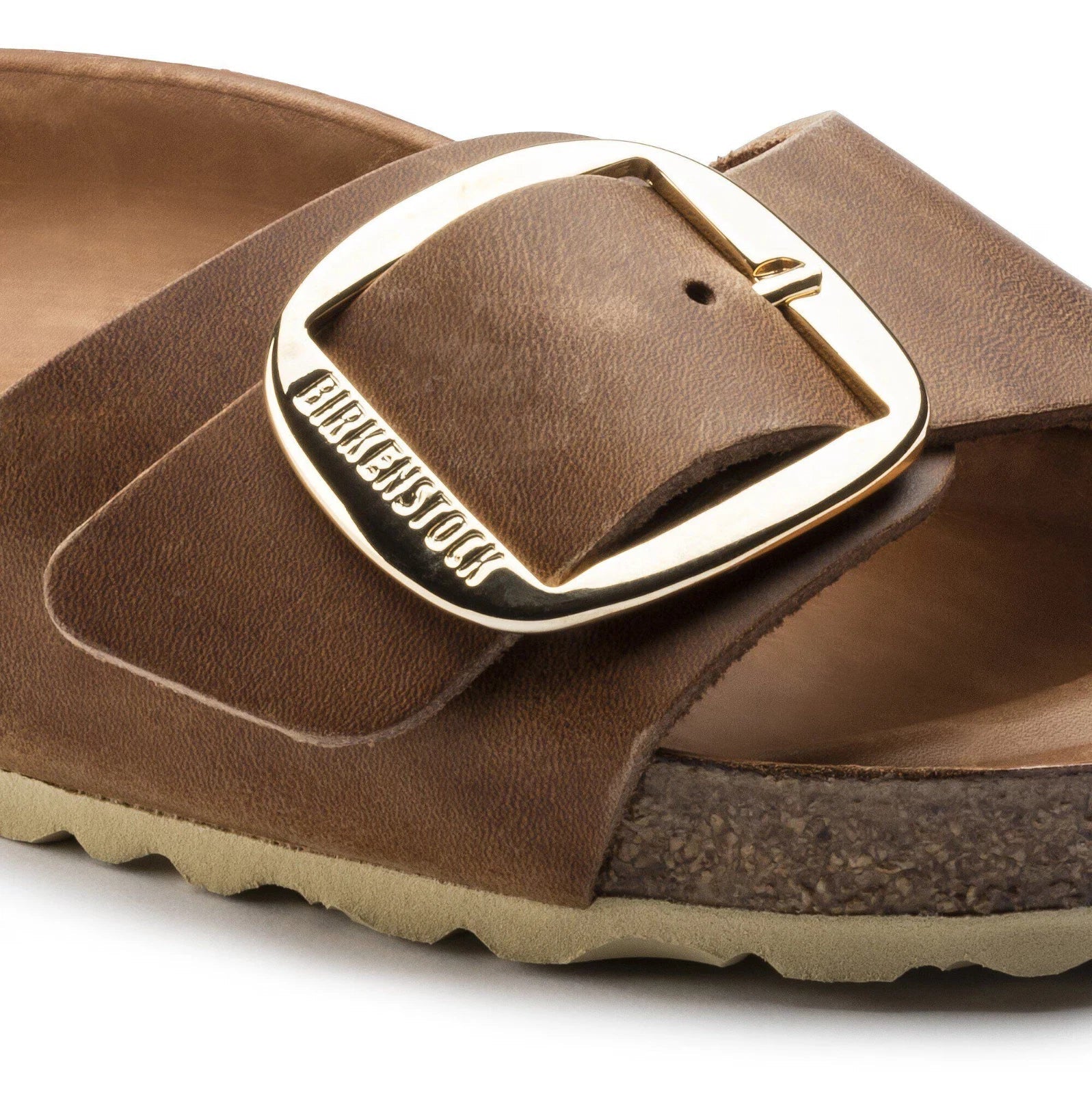 Unisex Birkenstock Madrid Big Buckle 1006525 Sandals Cognac Slide GAL1709