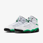 Men's Air Jordan 6 Rings 322992-131 Sneakers Mens White Green Leather Basketball Shoes