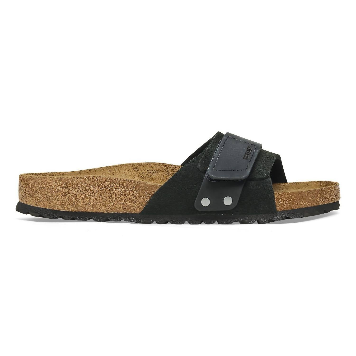 Unisex Oita Modern Sandal In Black Suede