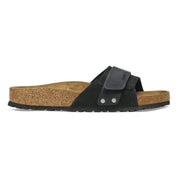 Unisex Oita Modern Sandal In Black Suede