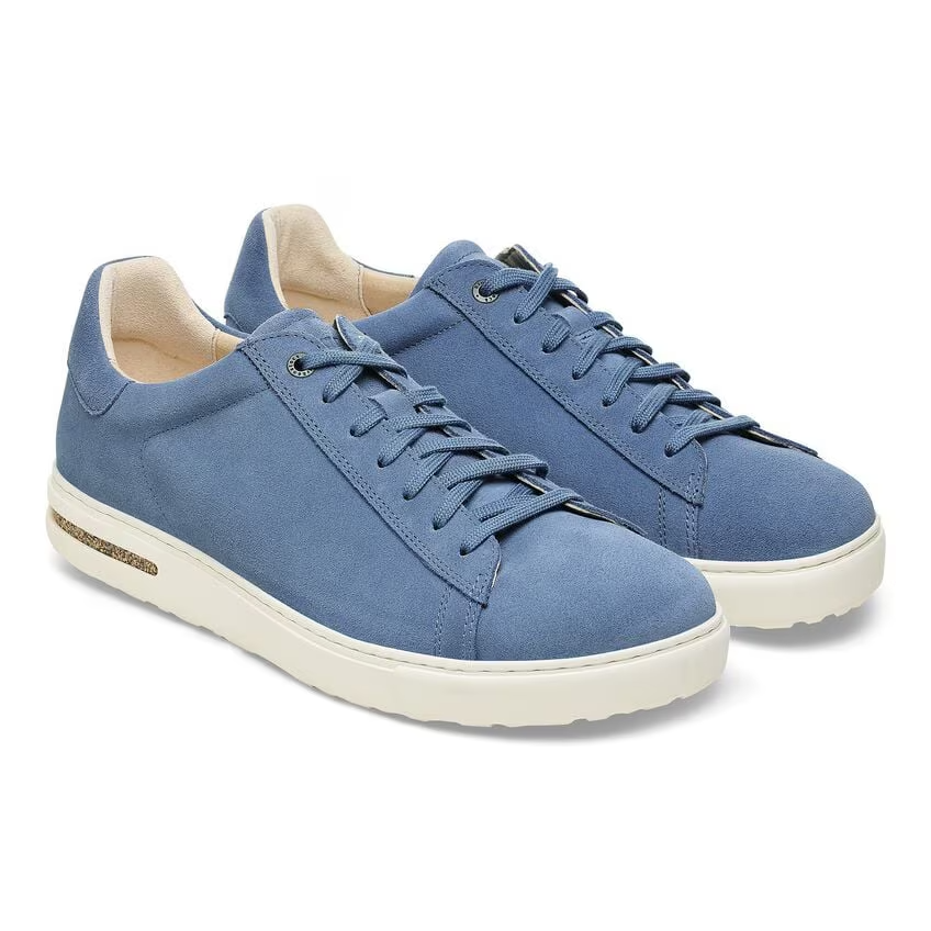 Women's Birkenstock Bend 1027295 Sneakers 9-9.5 Elemental Blue Suede Shoes FZP185 (Blue,9-9.5)