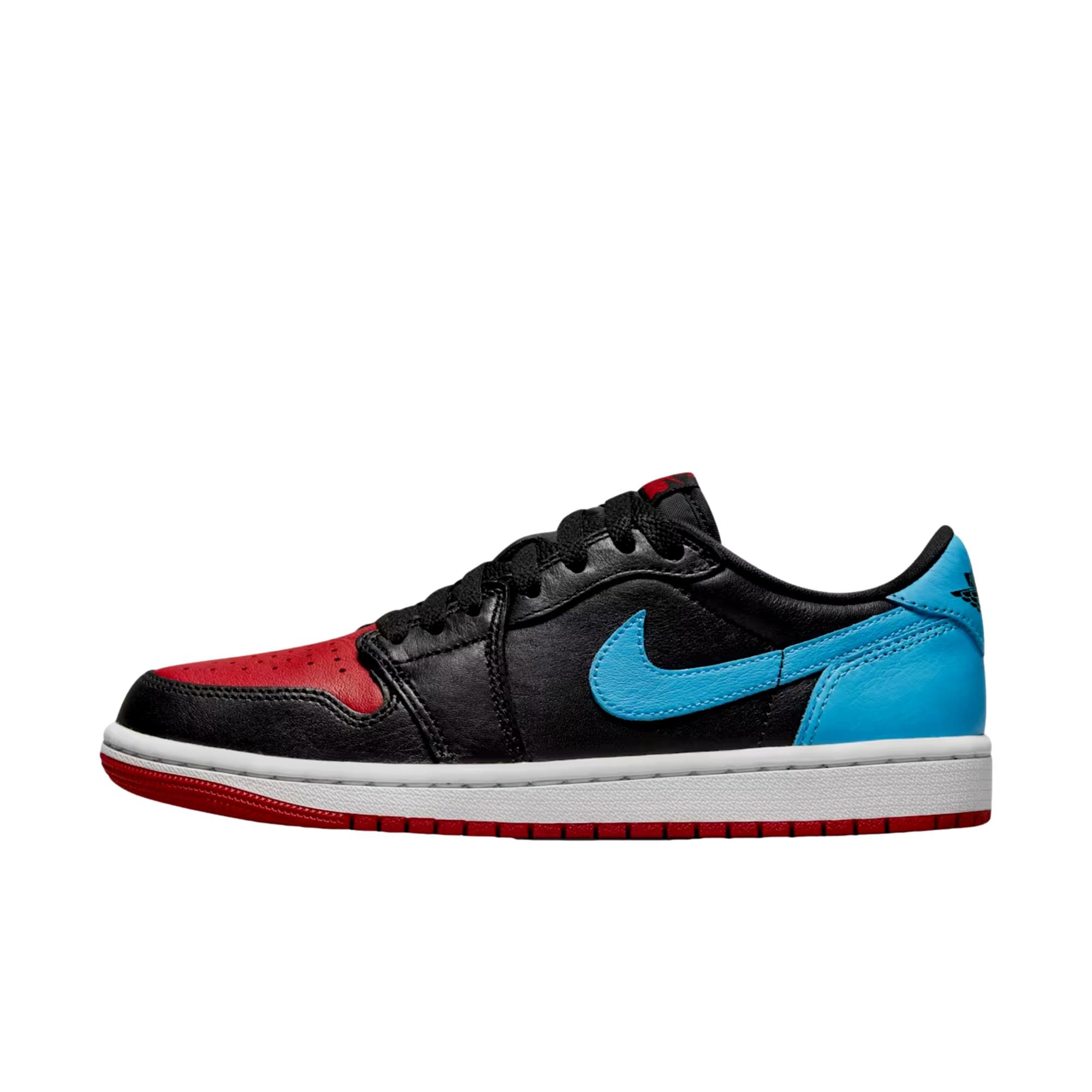 Nike Air Jordan 1 Retro Low OG Black / Dark Powder Blue / GYM Red  CZ0775-046 Women's