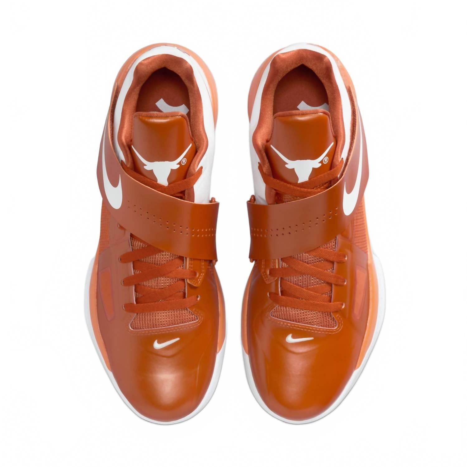 Men's Zoom Kd Iv Texas Shoes In Desert Orange/desert Orange/white