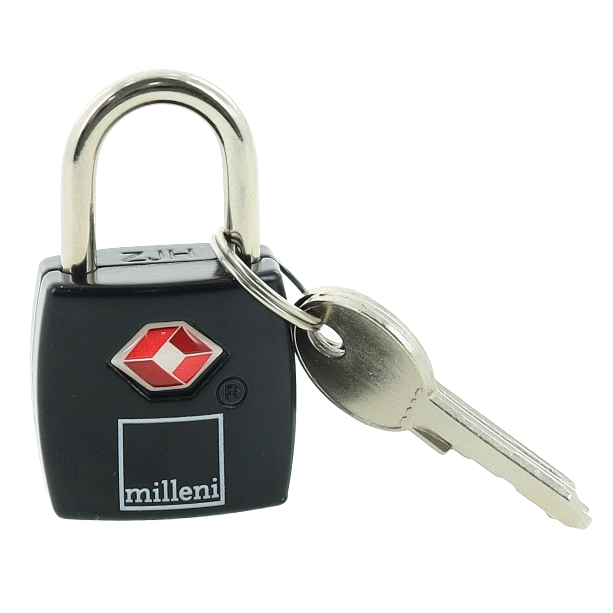 2PK Milleni Travel Luggage Suitcase Secure Safety TSA Key Lock Black
