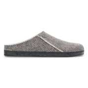 Unisex Zermatt Rivet Narrow Slippers In Herringbone Gray