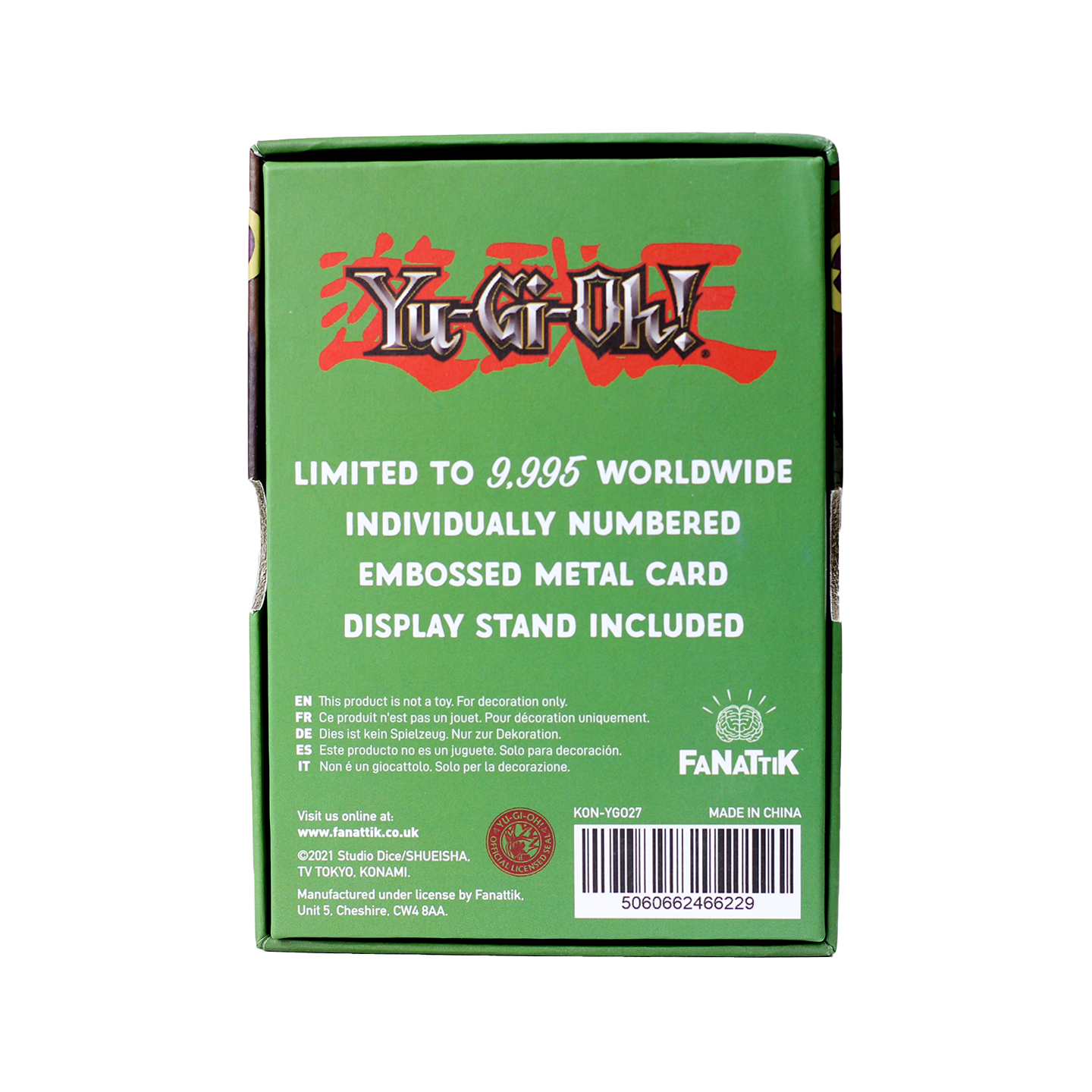 Fanattik Yu-Gi-Oh! Limited Edition Kuriboh Metal Card