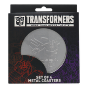 Fanattik Transformers Set of 4 Embossed Metal Coasters