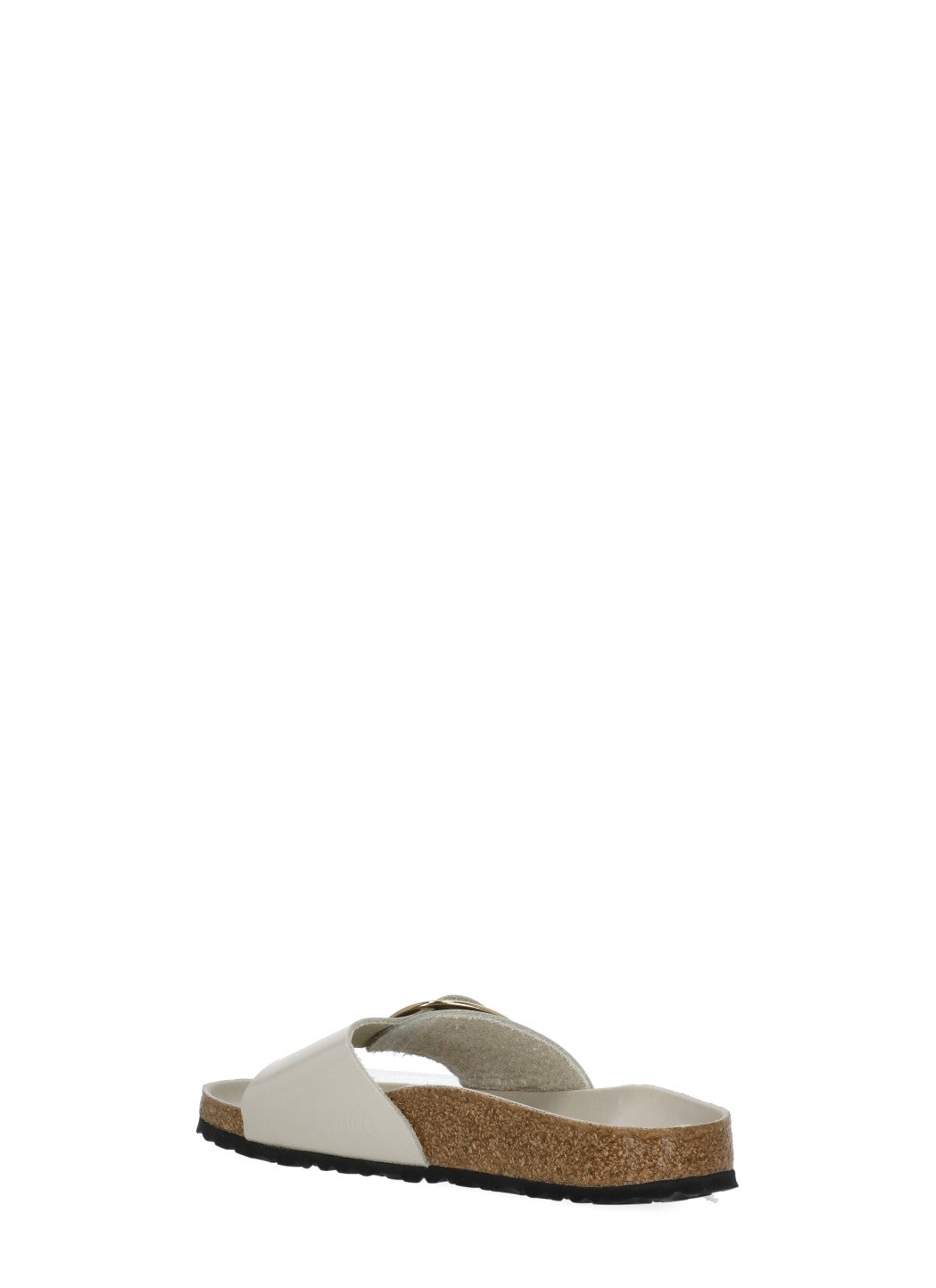 Ivory Madrid Big Buckle Leather Sandals