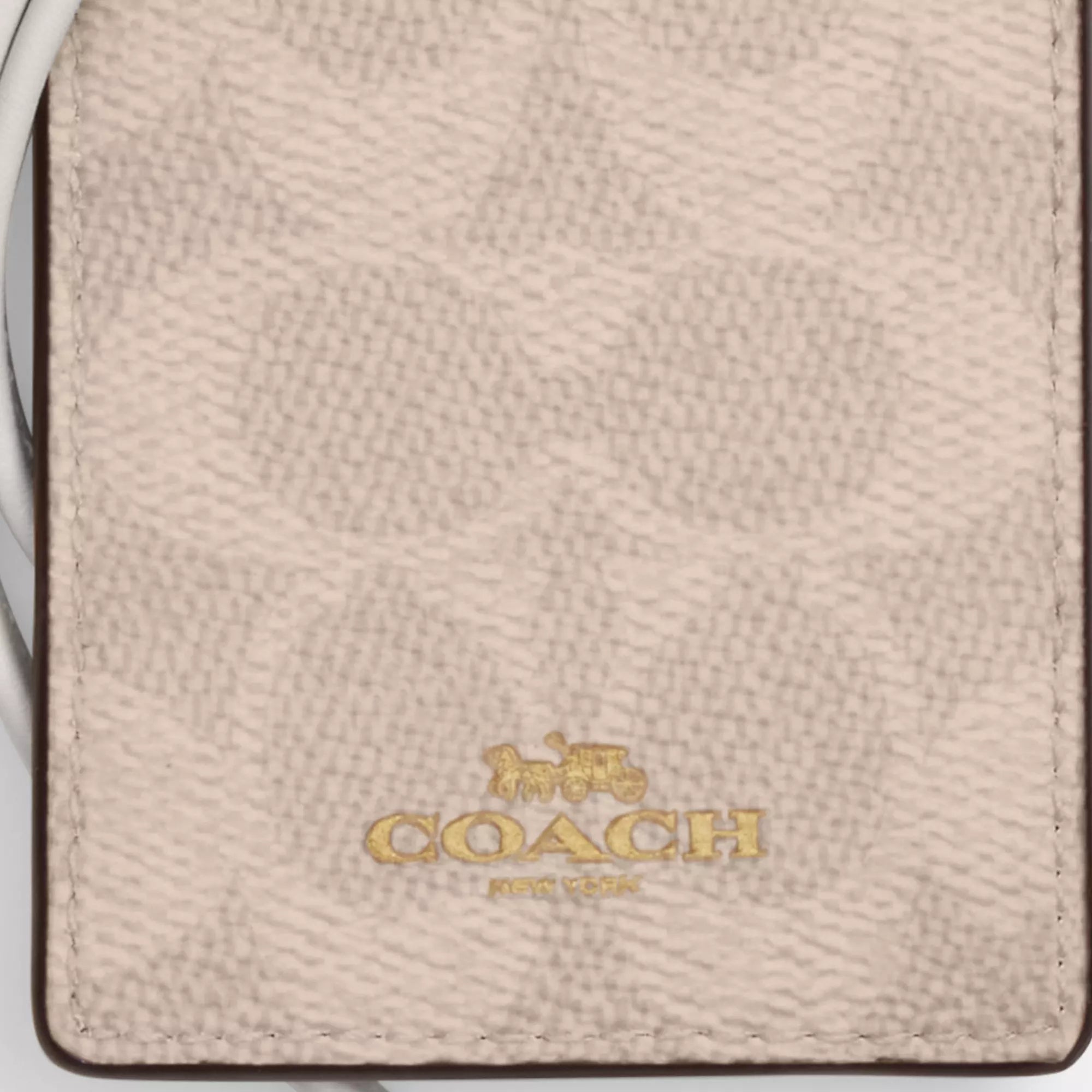 Coach Outlet Id Lanyard In Signaure Canvas