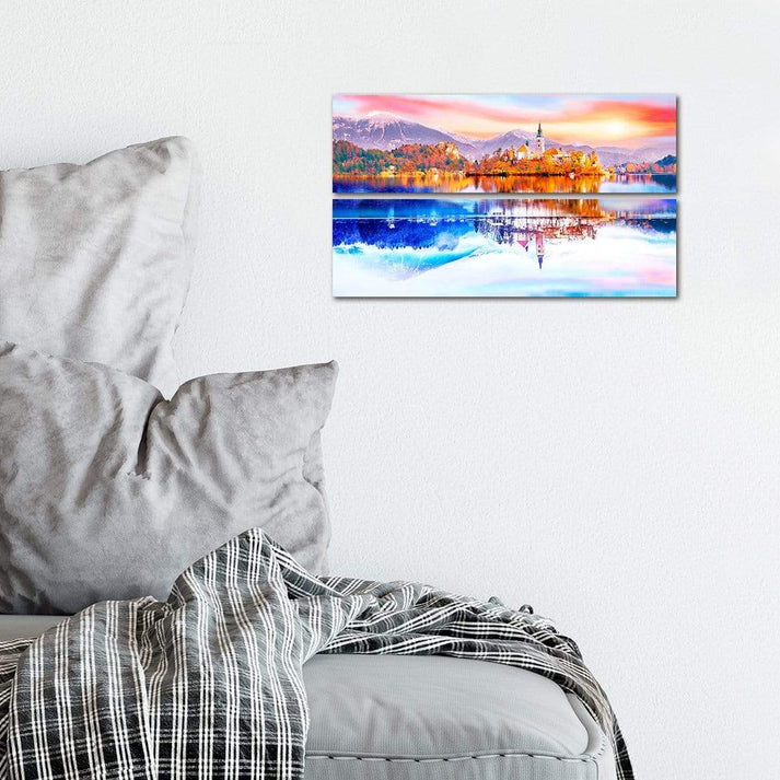 432pc Beautiful Lake Bed Canvas Set Puzzle