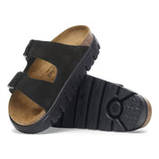 Women's Arizona Chunky Suede Leather Sandal In Black/black