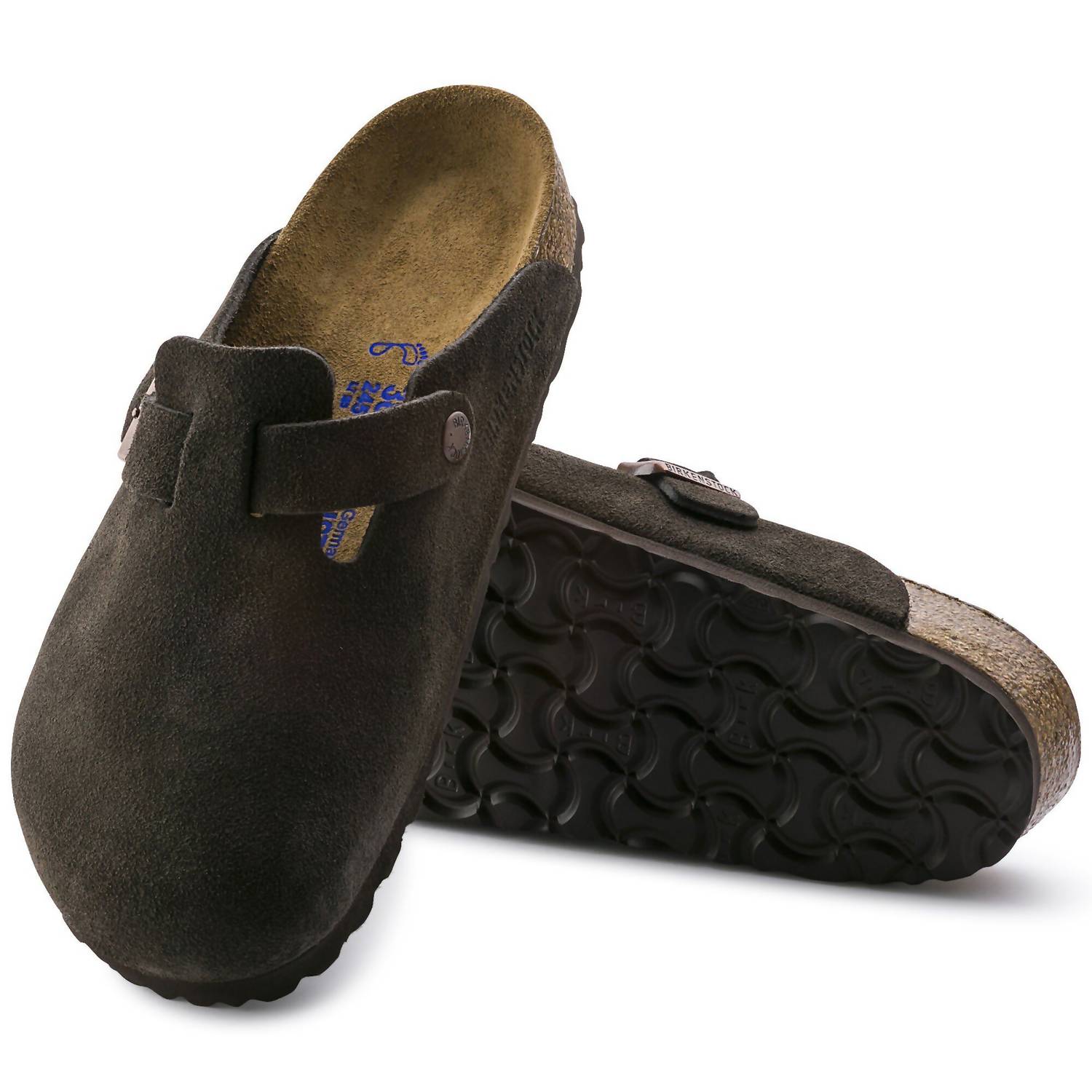 Unisex Boston Suede Clog In Mocha