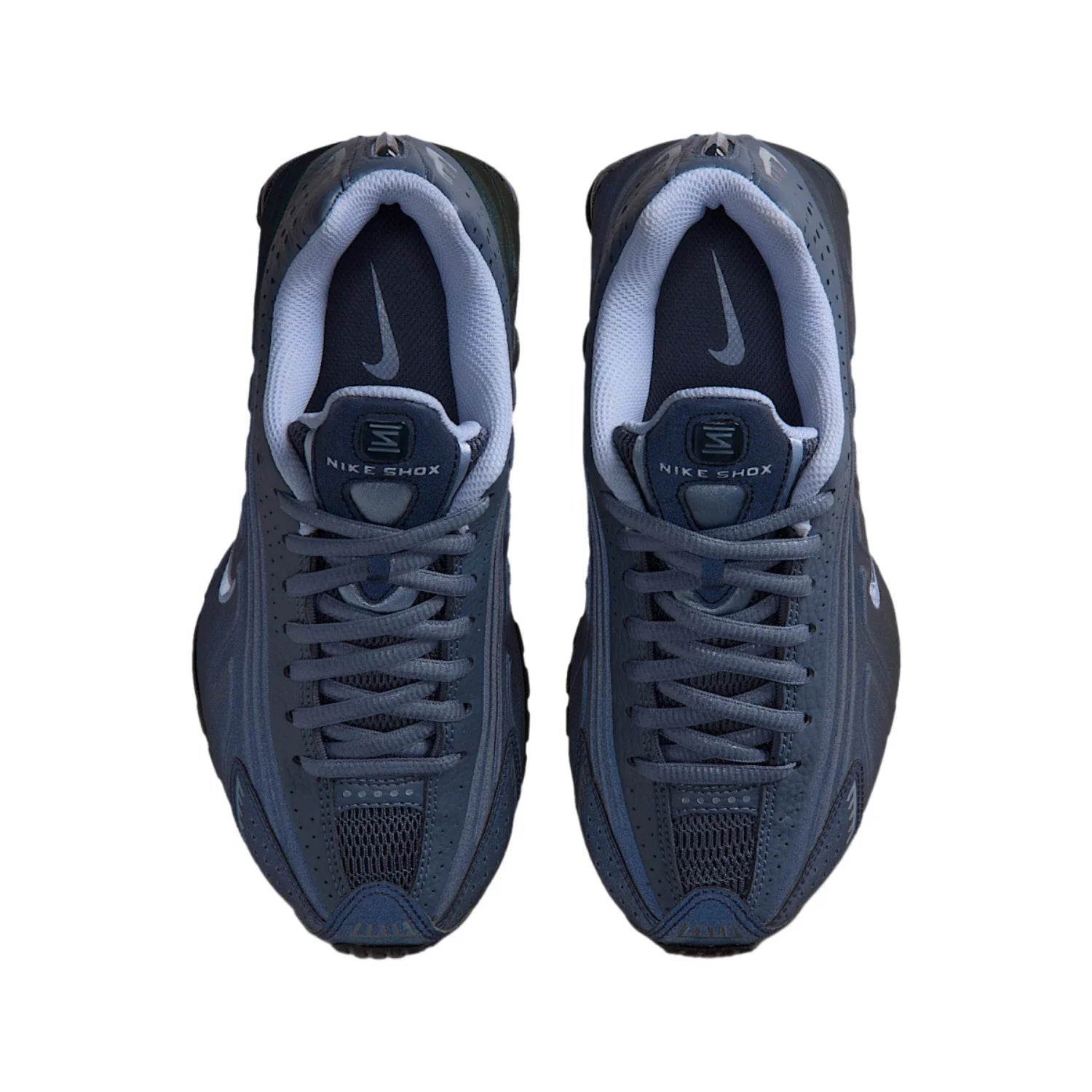 Youth Nike Shox R4 IM6973- GS Obsidian Diffused Blue Running Shoes LIQ313
