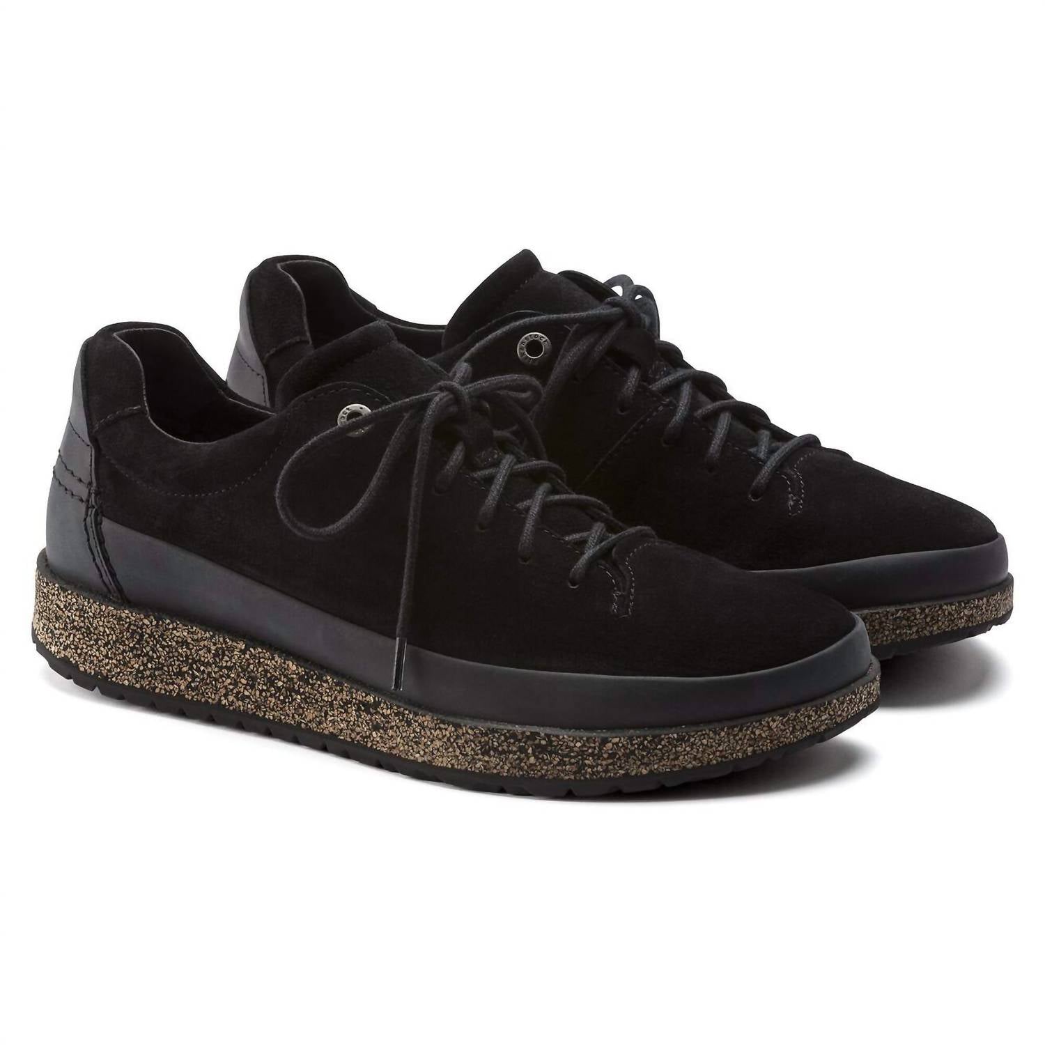 Men's Honnef Low Suede Leather Lace Up Shoes In Black