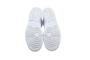 Nike Dunk High Top Sneakers in White Pure Platinum Leather