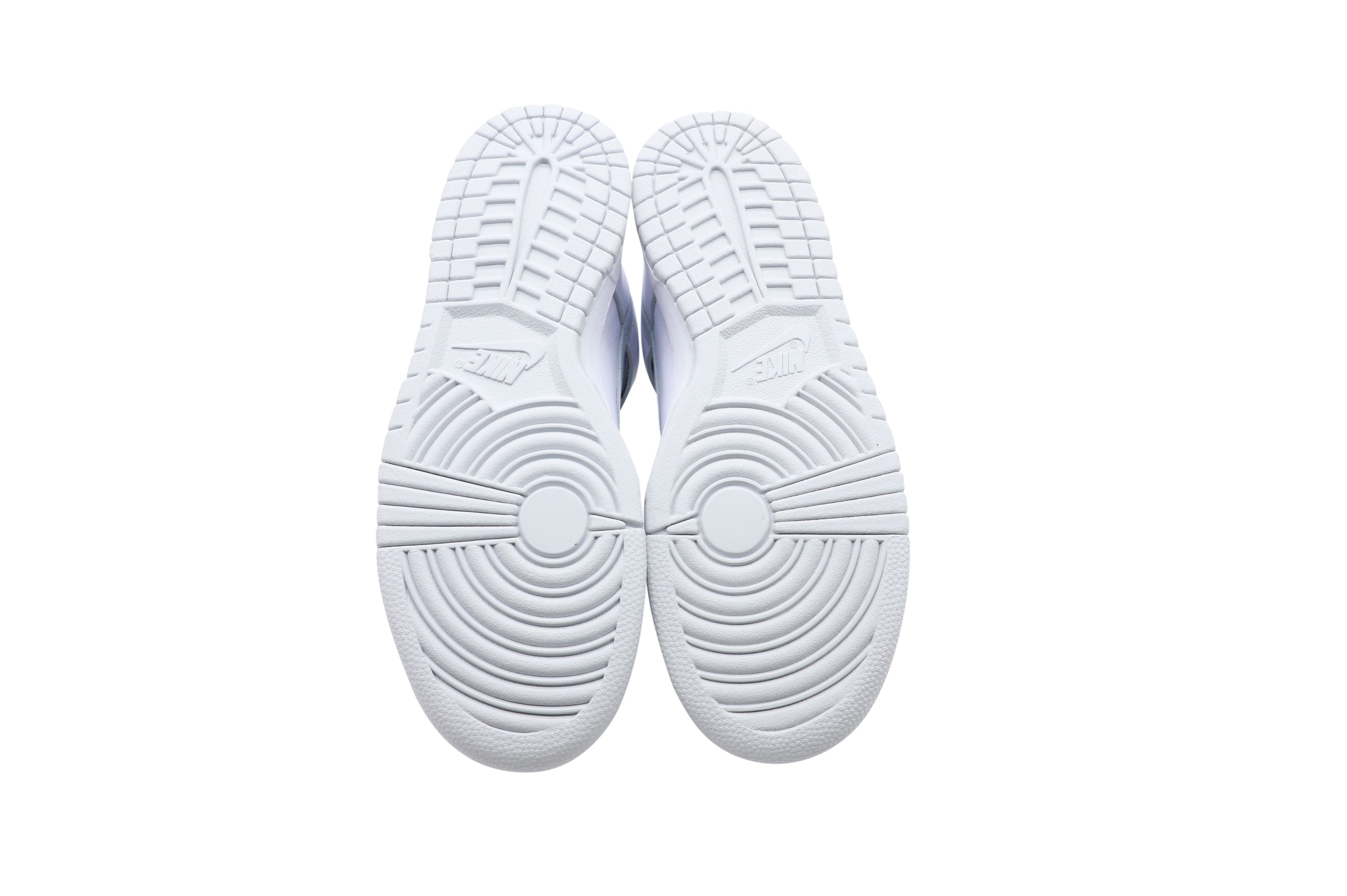 Nike Dunk High Top Sneakers in White Pure Platinum Leather