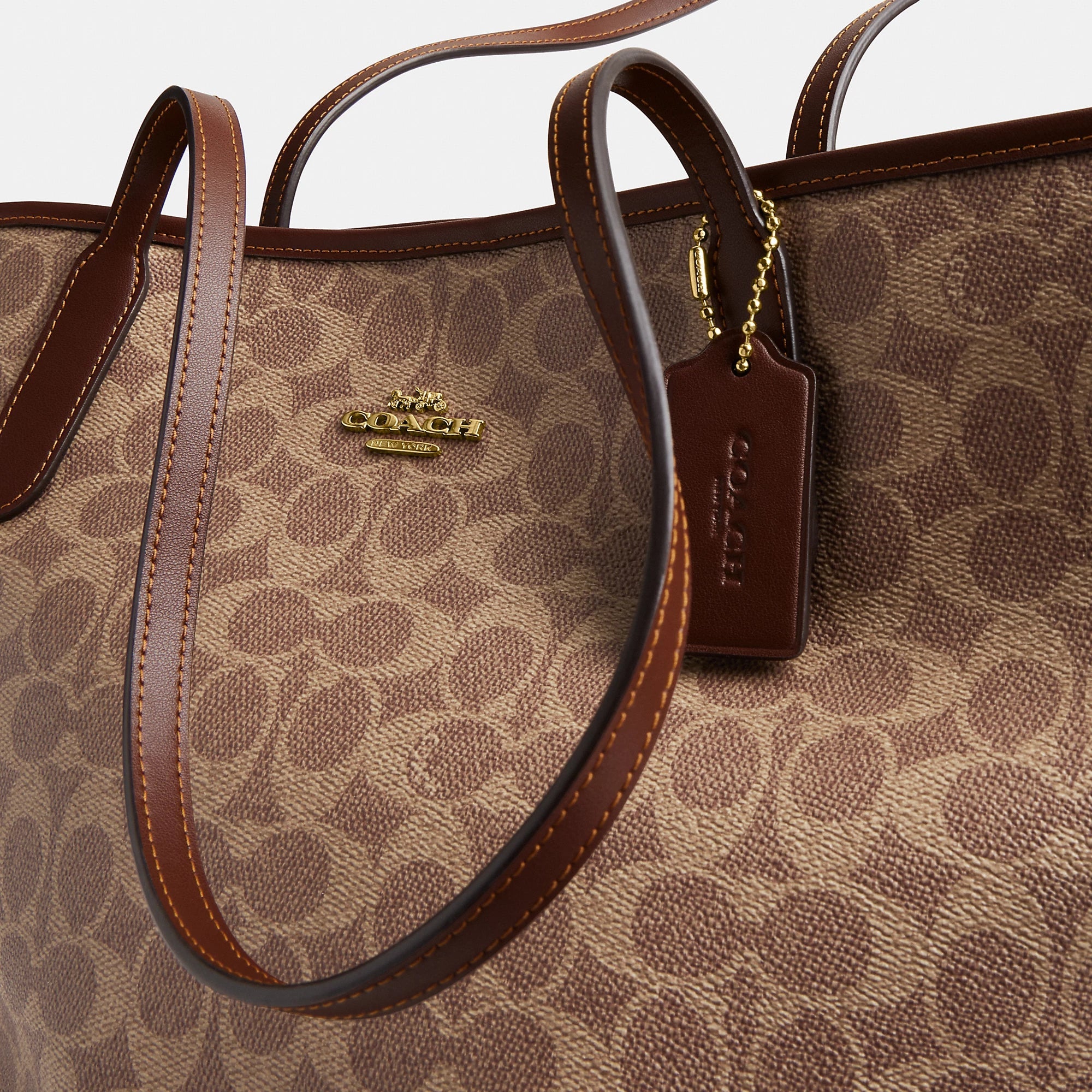 Coach Outlet City Tote Bag In Signature Canvas