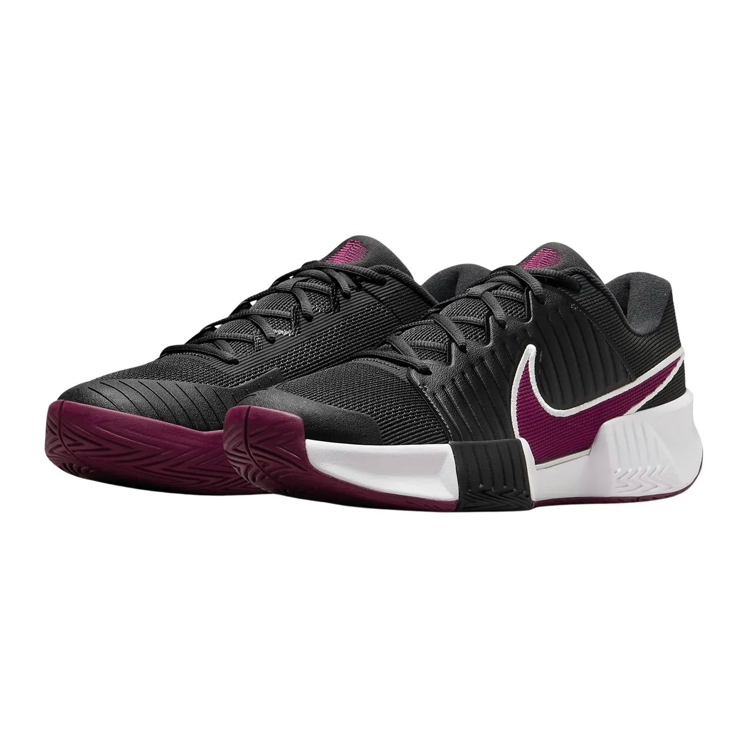 Men's Zoom Gp Challenge Pro Hc Tennis Shoes In Dark Smoke/sangria