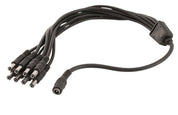 2.1mm Socket to 8x Power Plugs DC Distribution Lead