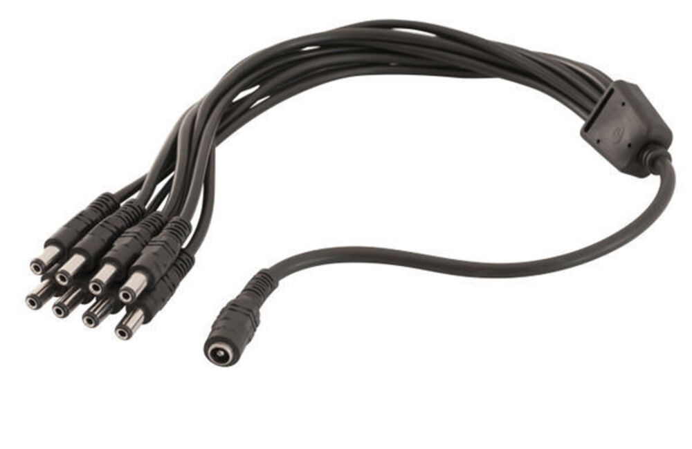 2.1mm Socket to 8x Power Plugs DC Distribution Lead