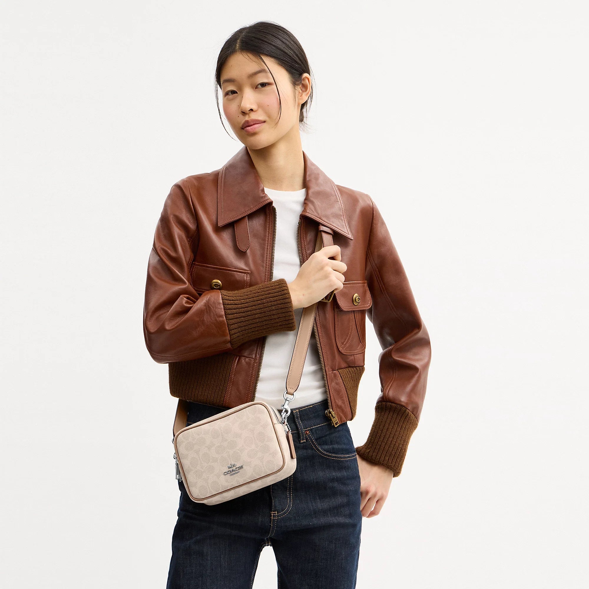 Coach Outlet Mini Carey Crossbody Bag In Signature Canvas