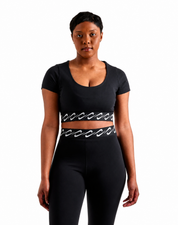 Women's Nike Sportswear Essential Swoosh Top Black FN3666-010