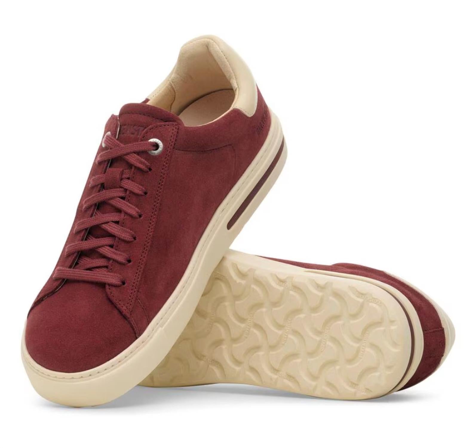 Women's Bend Low Suede Sneakers In Zinfandel