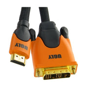 3m Ugly HDMI to DVI Digital Video Converter Cable 28 AWG Gold Plated OFC