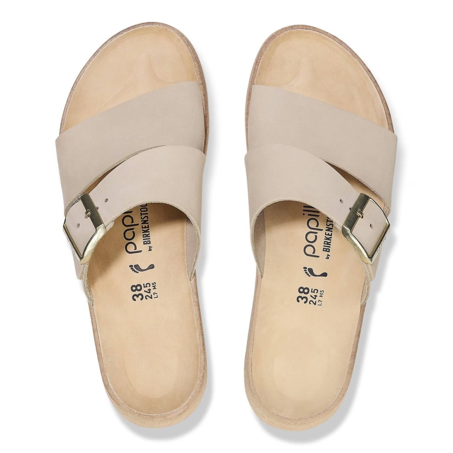 Women's Papillio Almina Leather Sandal In Taupe