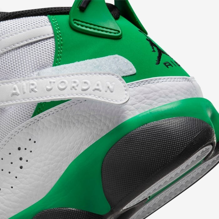 Men's Air Jordan 6 Rings 322992-131 Sneakers Mens White Green Leather Basketball Shoes