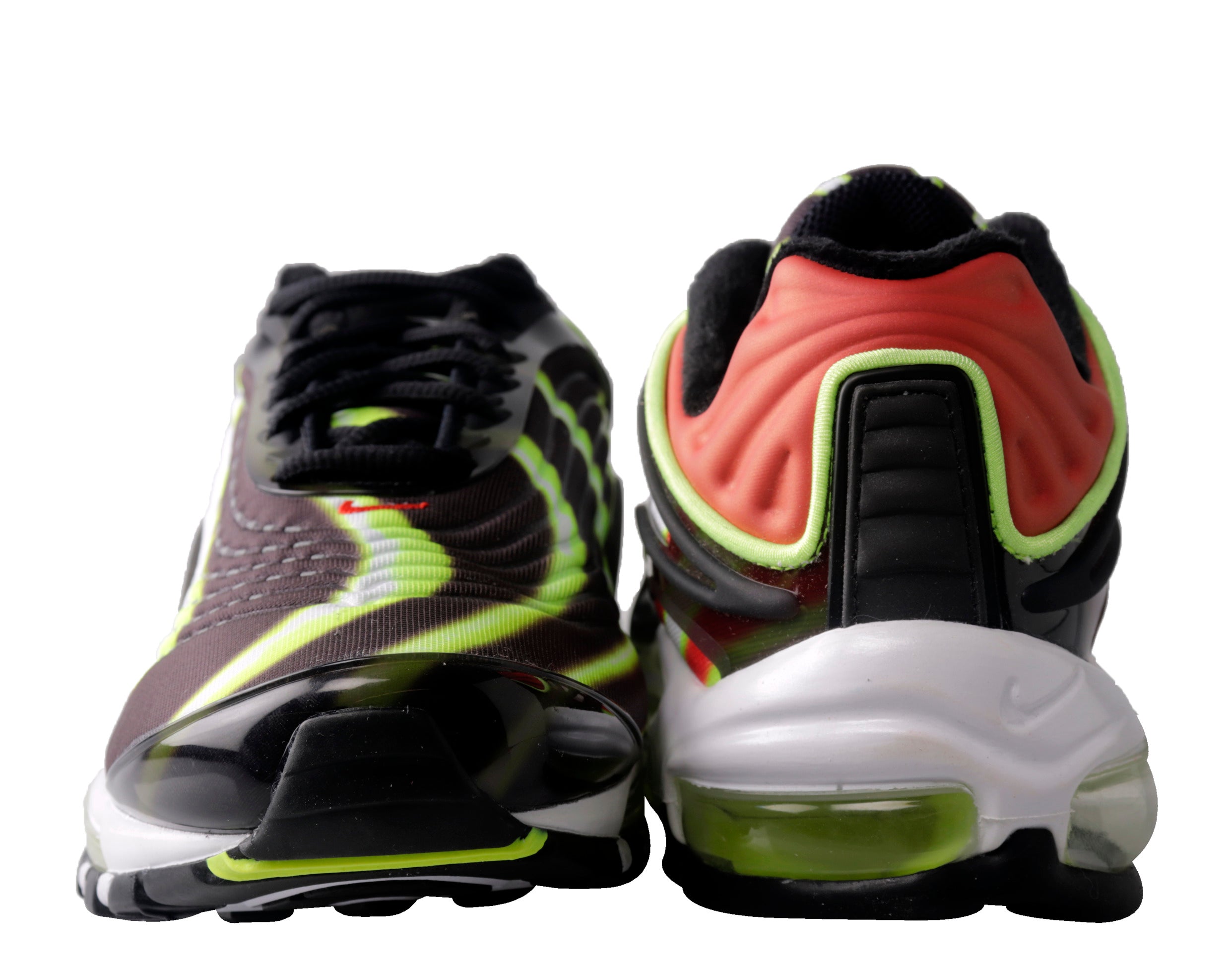 Men's Nike Air Max Deluxe Black/Volt-Red-White Running Shoes AJ7831-003