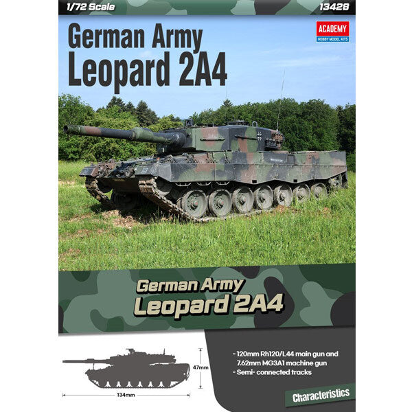 Academy 1/72 German Army Leopard 2A4 Plastic Model Kit